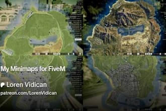 create a modern fivem minimap with custom radar