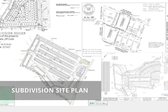 do subdivision plat property survey and civil 3d survey