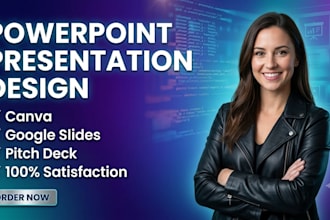 create powerpoint design, business presentation slides, google slides, keynote