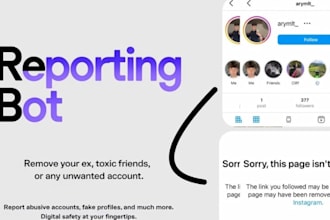 ig banning bot mass reporting, takedown tiktok ig harassing, copyright remove fb