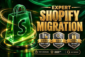 migrate prestashop, woocommerce, etsy, or any store to shopify