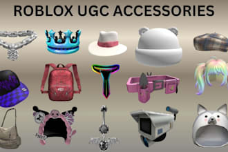 design personalize roblox ugc hair, hat , mask