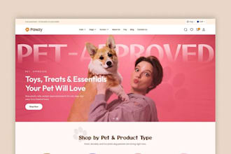 build a shopify pet store, shopify website, and shopify dropshipping store