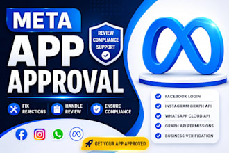 help with meta app approval, fix app review rejections and meta compliance
