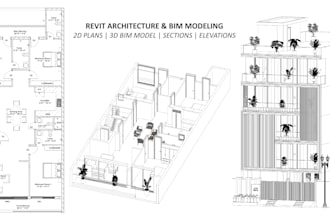 convert cad or PDF drawings to revit bim models
