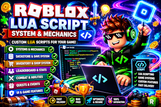 build roblox game mechanics, combat system with lua scripts, vfx