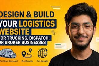 design and build your trucking, dispatch, or logistics broker website