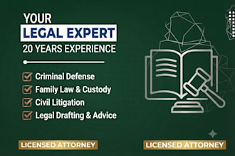 be your professional lawyer for civil and criminal cases