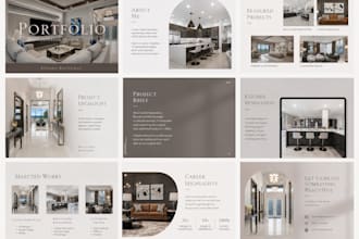 design an architecture portfolio and professional CV