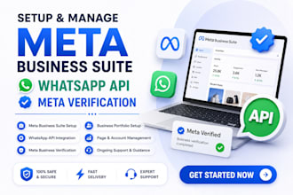 setup meta business suite  whatsapp api meta verification