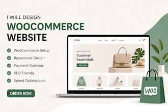 design woo commerce and e commerce website with wordpress