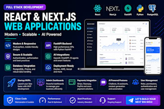 build modern web apps with react nextjs and fastapi