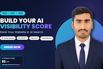 do geo seo aeo to build ai visibility score to rank website in ai search