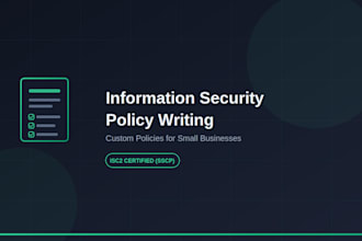 write your information security policy documents