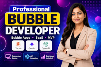 design bubble website bubble mvp saas bubble app developer