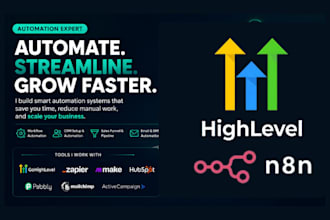 build gohighlevel automation, airtable, n8n and CRM sales funnels