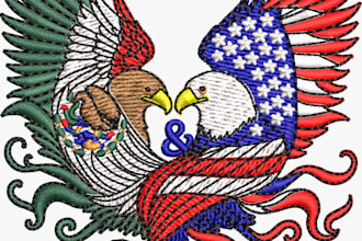 professionally digitize your logo for embroidery in dst pes exp jef