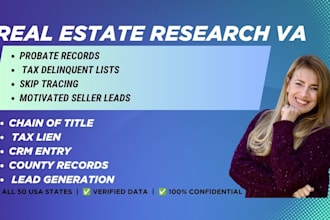 research investor records and tax delinquent property lists