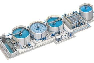 design stp, etp, and wastewater treatment plant layouts in autocad
