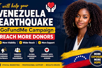 do venezuela earthquake gofundme campaign charity fundraising promotion donation