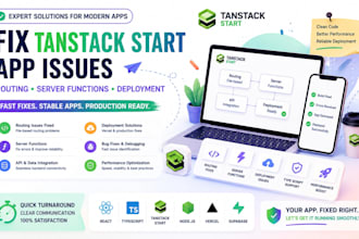 fix tanstack start app, routing, server functions and deployment issues