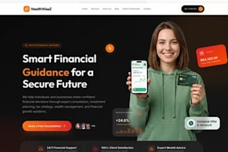 design wix wealth management website financial advisor asset management website