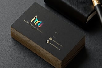design luxury minimalist business card