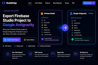 export firebase studio project to google antigravity