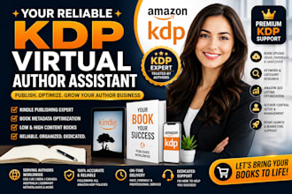 be your KDP virtual author assistant for amazon kindle book publishing