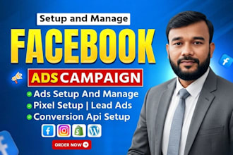 set up high converting facebook ads campaign and instagram ads manager