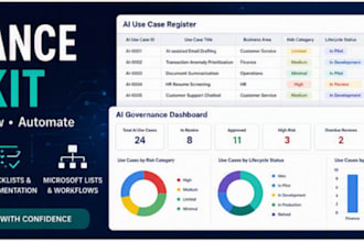 provide an ai governance starter kit and use case register