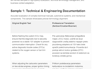 professionally translate english to serbian, croatian, or bosnian
