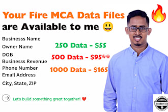 provide very high quality mca leads or aged mca data