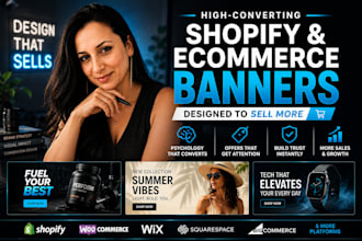 design high converting shopify website banners