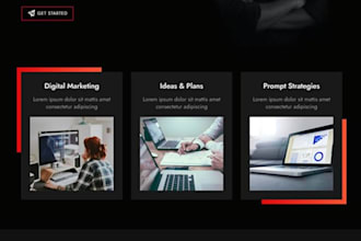 design a modern landing page in figma