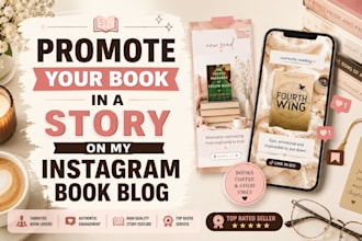 promote your book in a story on my instagram book blog