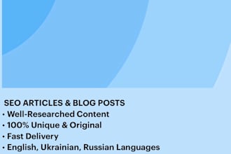 a well researched blog post or article