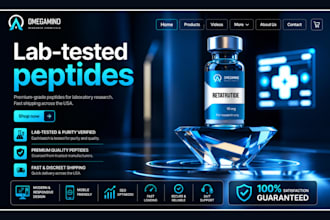 build peptide website fda compliant peptide website peptide wordpress website