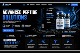 build peptide website fda compliant peptide website peptide wordpress website