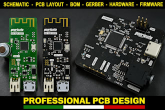 make hardware prototyping, schematic, pcb design, esp32, esp8266, stm32, arduino