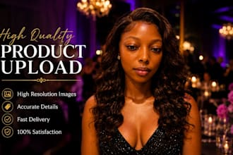 shopify product listing creation and product upload expert service