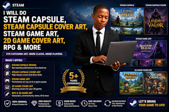 do steam capsule steam capsule cover art steam game art 2d game cover art rpg