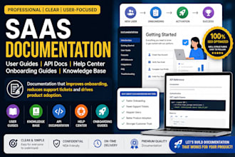 write saas documentation api documentation user guides and knowledge base