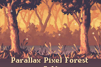 design pixel art scene wallpaper or stream background for you