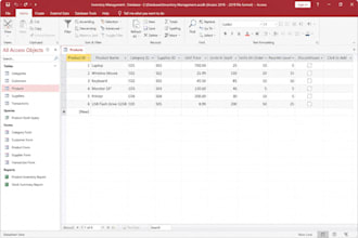create an access database for you