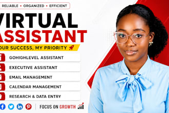 be admin personal executive virtual assistant ghl VA expert social media manager
