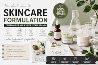 formulate custom skincare products for your cosmetic brand skincare formulation