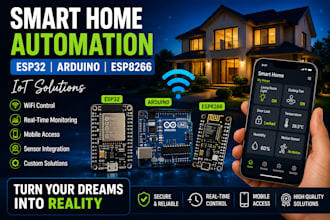 build smart home automation using esp32 arduino and esp8266