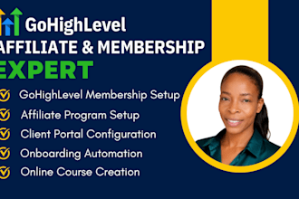 setup gohighlevel membership client portal online course ghl affiliate marketing
