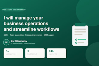 work as operations manager